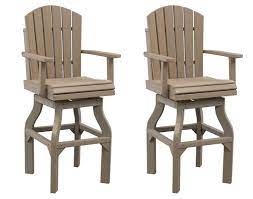 See more ideas about adirondack chair, adirondack, chair. Poly Lumber Adirondack Swivel Bar Chair Set Of 2