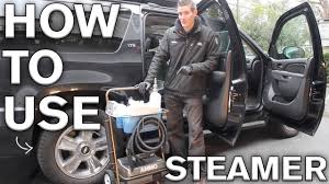 how to use a steam machine to clean car