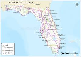 Florida Road Map Check U S
