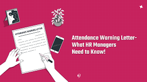 navigate attendance warning letter in