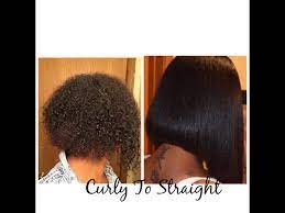 how to get natural hair bone straight