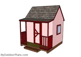 Children S Playhouse With Porch Plans