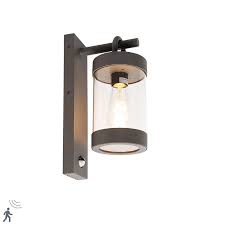 Outdoor Wall Lamp Dark Gray Ip44 Motion