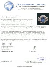 14kt white gold 2 37 ctw tanzanite and