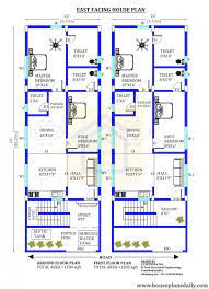 20x60 East Facing Vastu Home Plan