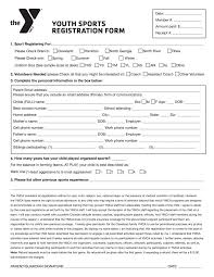 Sports Campon Form Template Word Club Membership Application