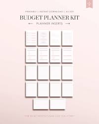 Printable Budget Planner Minimal Planner Budget Journal Budget