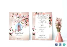 Free Funeral Invitation Card Template Eulogy Funeral Invitation