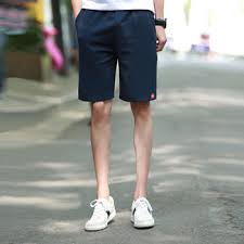 boy thin solid color shorts men