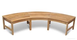westminster curved backless bench in