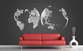 A wide variety of decor hemisphere options are available to you, such as standard, material, and. World Map Wall Decorating Ideas 50 Interior Designs In Different Styles