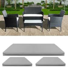 Grey 3pc Replacement Cushions Set Fit