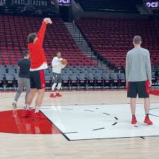 The trail blazers are currently celebrating their 50th nba season. Portland Trail Blazers Great To See Our Guy Back On The Court Trail Blazers Portland Trailblazers Portland Blazers