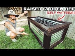 diy self watering raised garden bed
