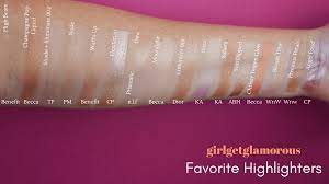 my top 5 favorite highlighters of all