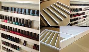 make your own nail polish rack home