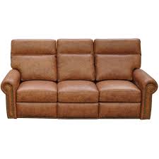 Campbell Leather Reclining Sofa By Omnia