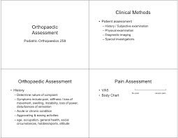 Orthopaedic Assessment