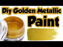Homemade Golden Acrylic Paint How To