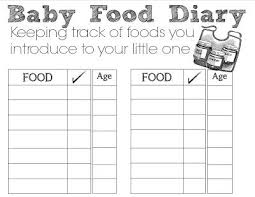 Free Baby Food Diary Printable Baby Printable Free Free