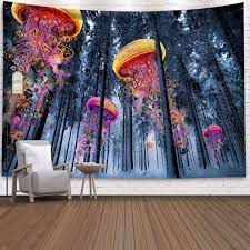 Jellyfish Art Wall Hanging Forest