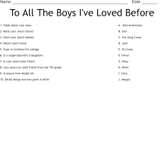 to all the boys i ve loved before