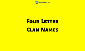 Famous 4 letter clan names for pubg ; 4 Letter Clan Names 244 Cool Catchy Four Letter Clan Names