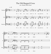 the old rugged cross sheet 1 of 7