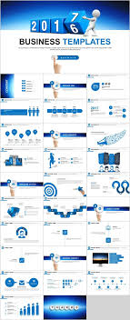 30 Blue Chart Report Powerpoint Templates Presentation