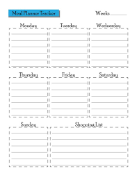 Daily Meal Weekly Planner Bullet Journal Planning Diary Week