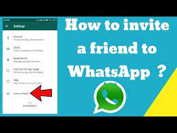 how to invite a friend to whatsapp