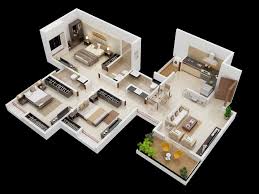 modern design for a 3 bedroom flat