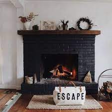 Black Fireplace Ideas Design The