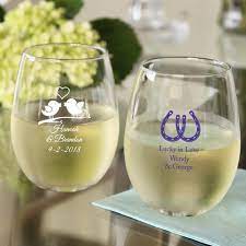 Wedding Stemless Wine Glasses