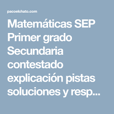 Secundaria fue concebido como un primer esfuerzo de fortalecimiento del trabajo docente de los profesores de matemáticas de educación secundaria; Pin En Mate