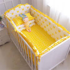 5pcs crib bedding set cotton toddler