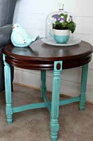 diy painted coffee table to add a pop