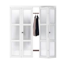 Mdf White Finished Closet Bi Fold Door
