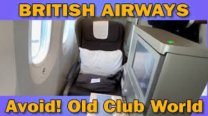 british airways club world seat