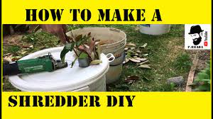 how to make a wood shredder chipper diy