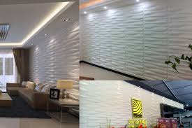Durable Pvc 3d Wall Panels Wave Wall