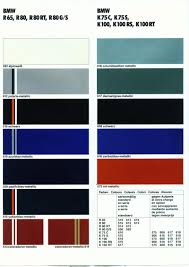 Bmw Colour Charts Through The Years