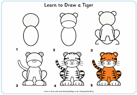 How to draw an octopus for kids. Learn To Draw A Tiger Tiger Drawing Toddler Drawing Easy Drawings