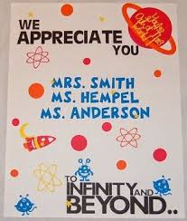 Teacher Appreciation Poster With A Space Theme Teacher