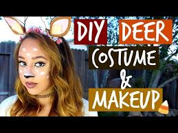 diy deer costume makeup halloween