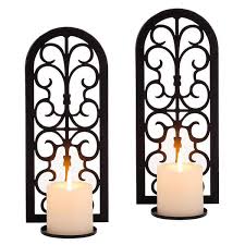 Metal Candle Sconces Hanging Wall