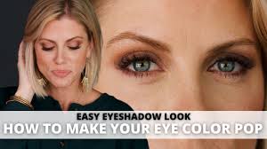 how to make your eye color pop easy