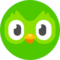 Duolingo app circular logo.