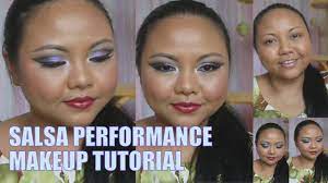 salsa dance performance makeup tutorial