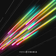 bright lasers beams vector